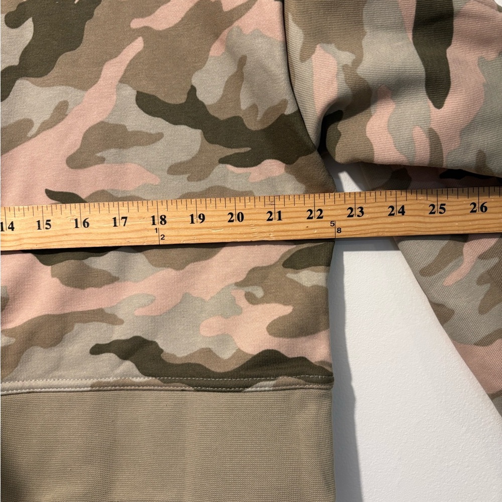 Nike Women's Camo Crew Neck Sweater - Pink and Green - Picture 5 of 6